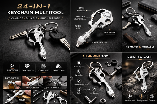 Stainless Steel Multitool Key